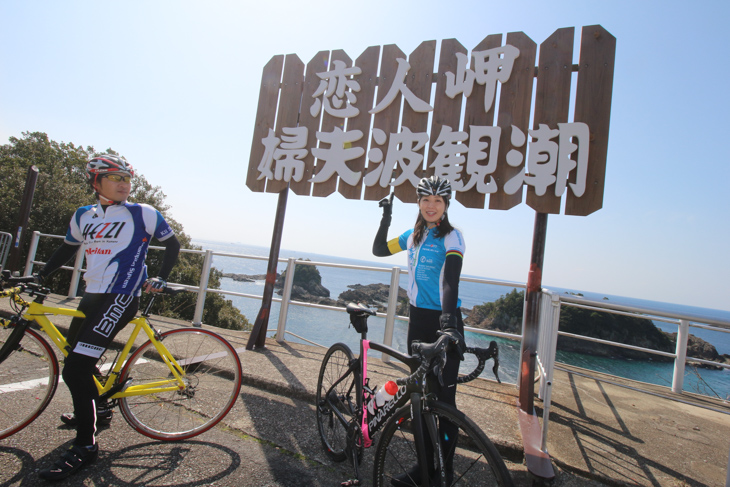 夫婦波が観れる恋人岬の眺めは絶景かな