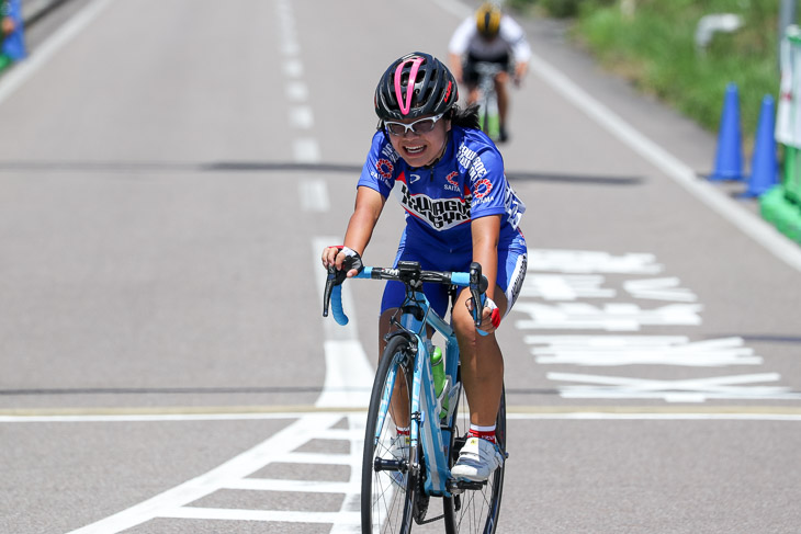 WJ+WU17 中川由理(川越工業高校)が7kmを逃げ切って優勝