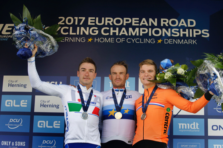 ヨーロッパ選手権2017 男子エリート表彰台