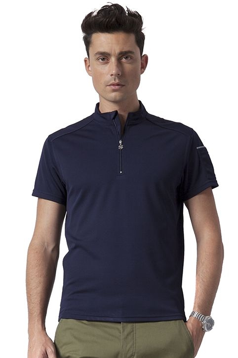 LINGE8 STOCKHOLM ZIP FRONT JERSEY（Navy)