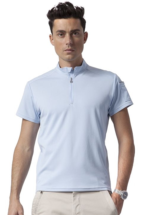 LINGE8 STOCKHOLM ZIP FRONT JERSEY（Sky)