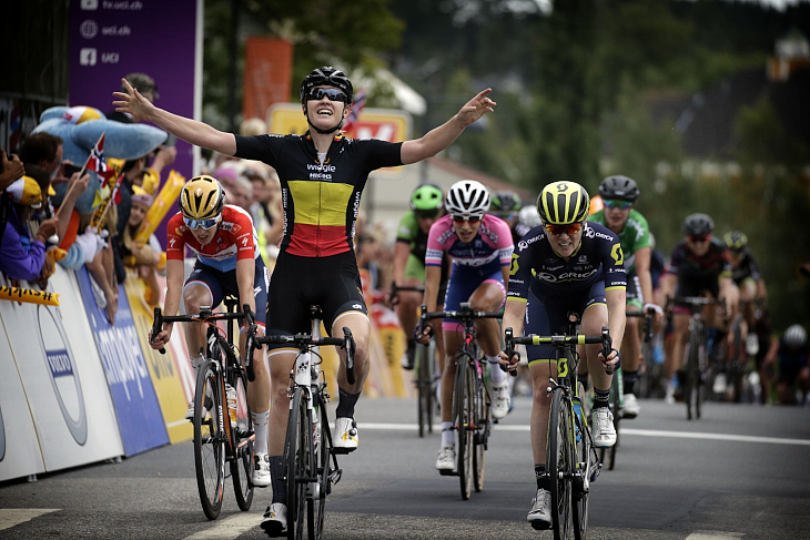 第1ステージはベルギーチャンピオンのジョリーン・ドール（ウィグル・ハイファイブ）が優勝