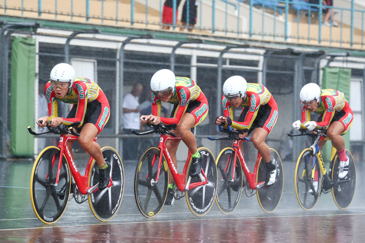 男子4kmチームパーシュート　3位　福井県（碇、廣瀬、枠元、齋藤）4分23秒218（予選時）