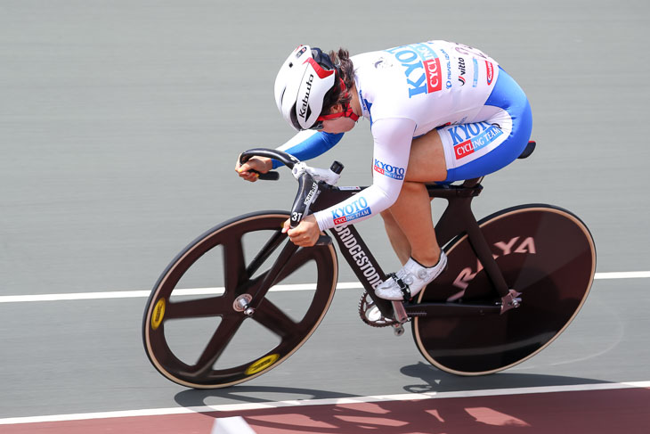 女子500mタイムトライアル 1位 前田佳代乃(京都府車連)35秒985 大会新