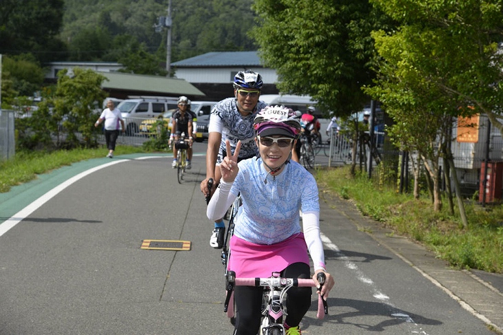 ゲストの奥野史子さんも走った