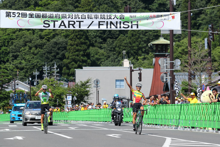 男子　中島康晴（福井　キナンサイクリングチーム）が地元大会を制する