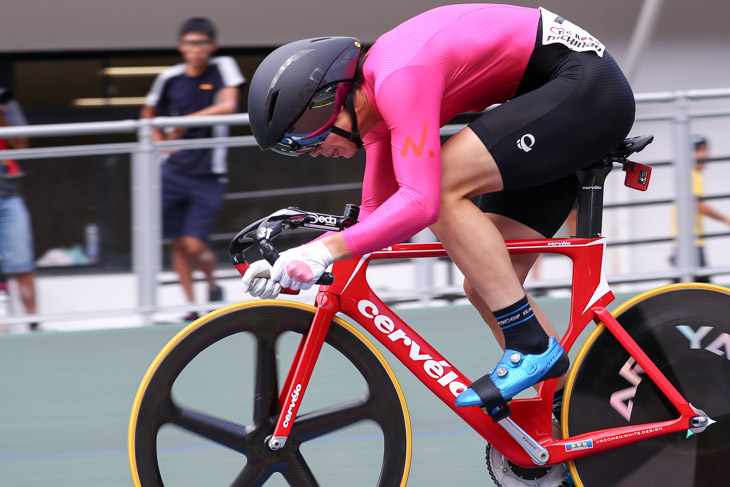 インカレ男子スプリント予選で沢田桂太郎（日本大）が10秒302の学連新を出す。スプリント力に期待