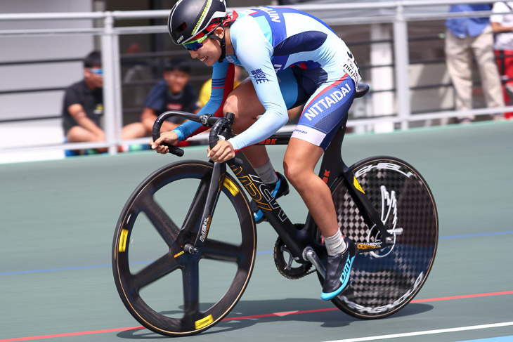 女子スプリント予選　1位　岡本二菜（日本体育大）11秒442　大会新