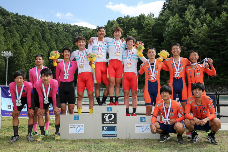 男子4kmチームパーシュート 表彰