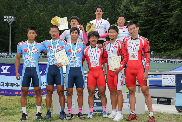 男子チームスプリント 表彰