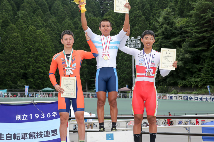 男子ポイントレース 表彰