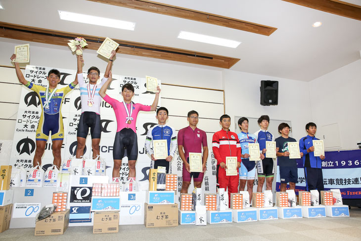 男子個人ロードレース表彰