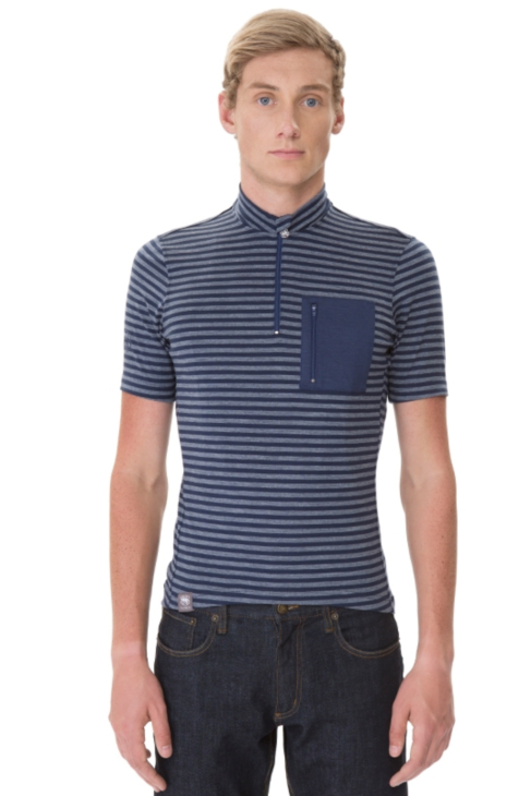 LIGNE8 RICHMOND STRIPE JERSEY（GreyIndigo）