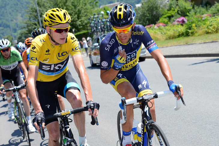 2013年　ツール・ド・フランスで総合4位に終わったアルベルト・コンタドール（サクソ・ティンコフ）