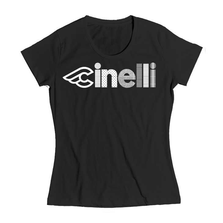 チネリ Cinelli Optical Lady T-Shirt(ブラック)