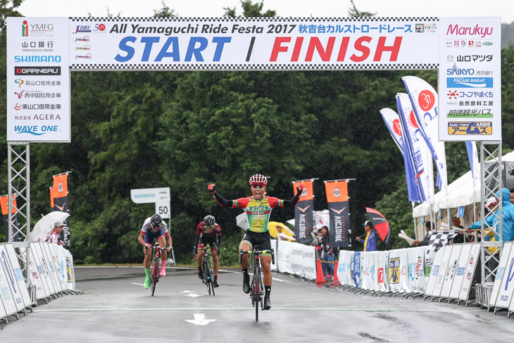 秋吉台カルストロードレース Eクラスタで勝利した宇賀隆貴