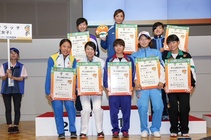 女子スクラッチ 表彰