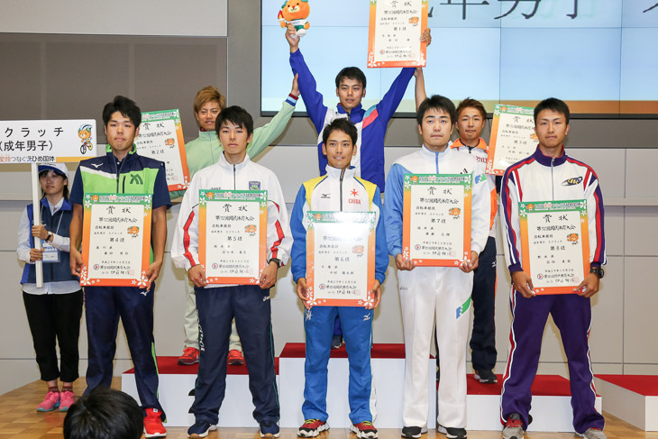 成年男子スクラッチ 表彰
