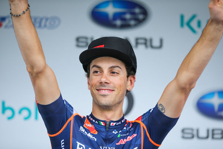 クリテリウムとロードレース連勝を飾ったマルコ・カノラ(イタリア、NIPPOヴィーニファンティーニ)