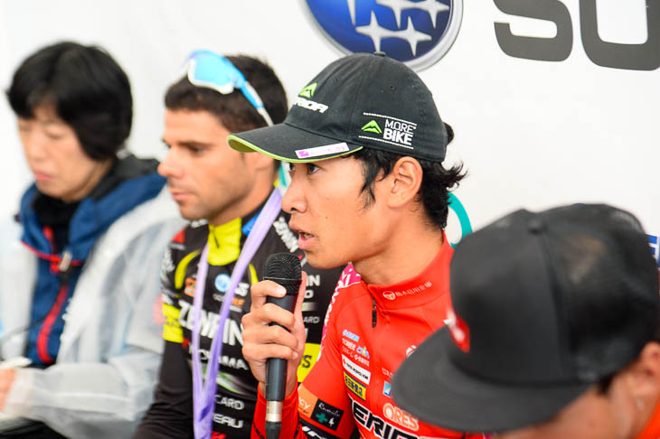 3位の雨澤毅明(宇都宮ブリッツェン)「3位という結果は悔しい」と語る