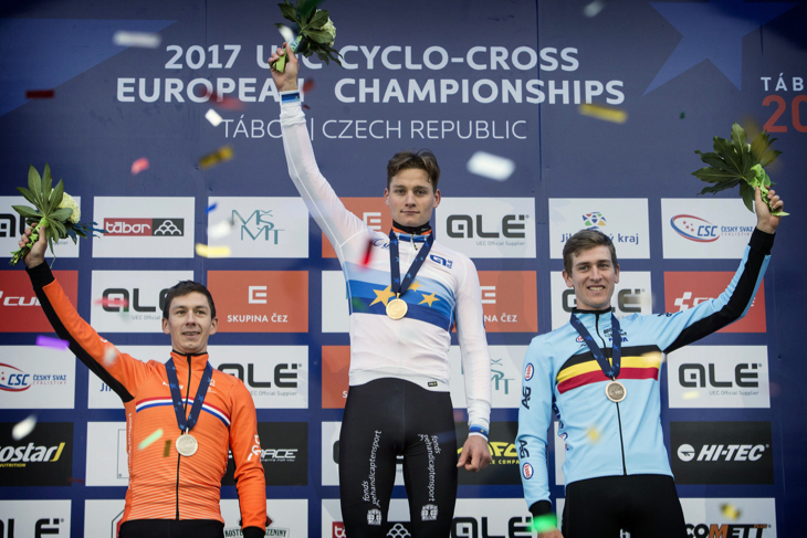 ヨーロッパ選手権で初のエリートタイトルを獲得したマテュー・ファンデルポール(オランダ)