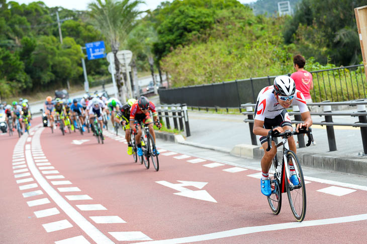 昨年大会、残り3kmでアタックした石橋学（ブリヂストンアンカー）