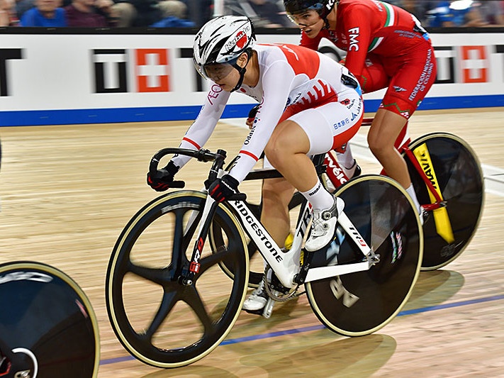 UCIトラックワールドカップ第3戦 女子オムニアムを走る梶原悠未