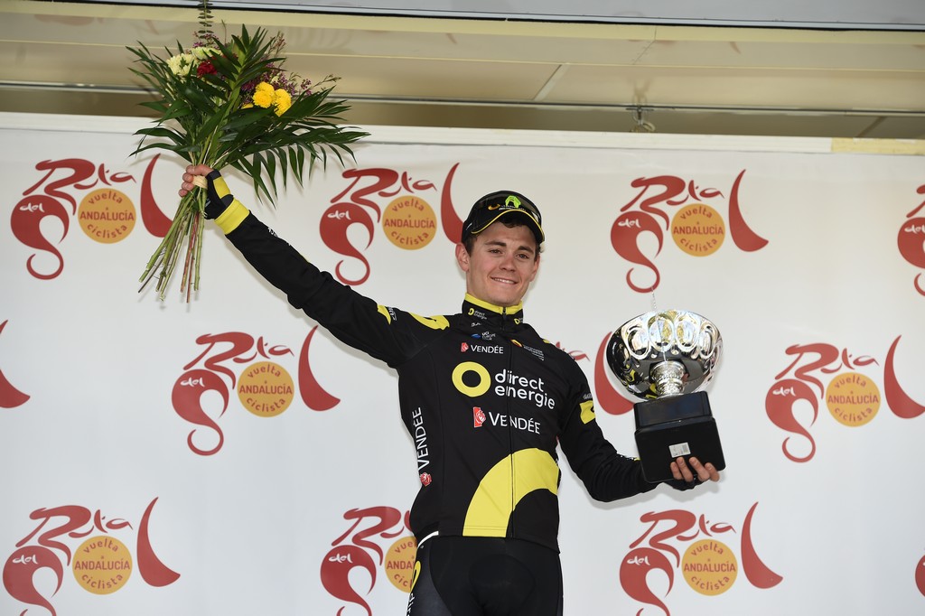 ステージ優勝を飾った23歳のトマ・ボダ(フランス、ディレクトエネルジー)