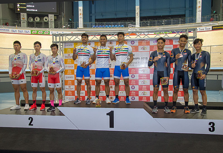 ジュニア男子チームスプリント 2位で銀メダル獲得