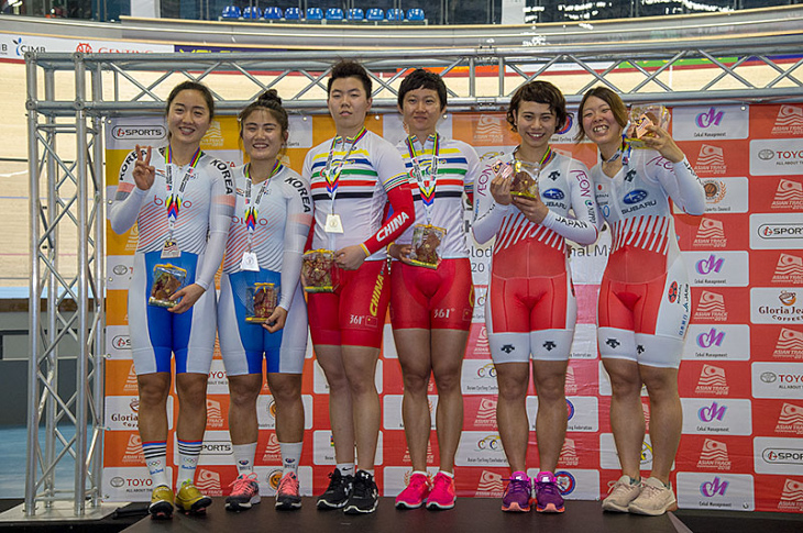 エリート女子チームスプリント　3位で銅メダル獲得