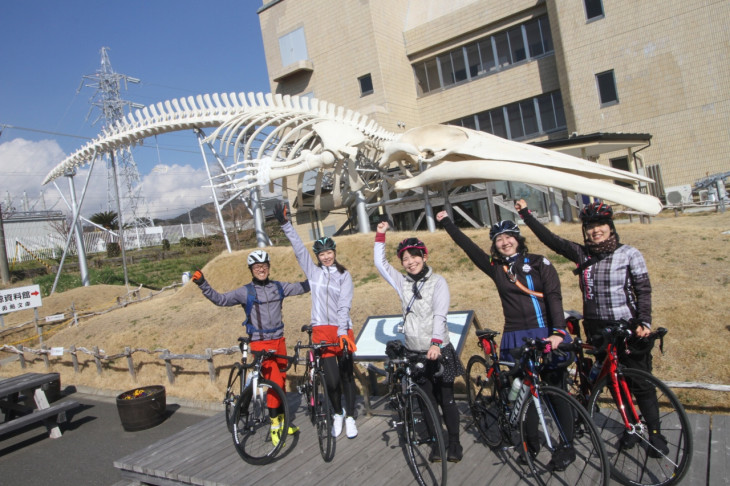 同じB.B.BASE乗車のサイクリストとの交流も魅力。道の駅「和田浦WA・O!」