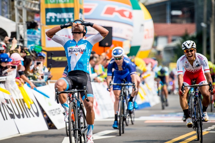 ジロ・デ・イタリア出場が決まっているイスラエルサイクリングアカデミーに今季初勝利をもらたしたエドウィン・アヴィラ(コロンビア)