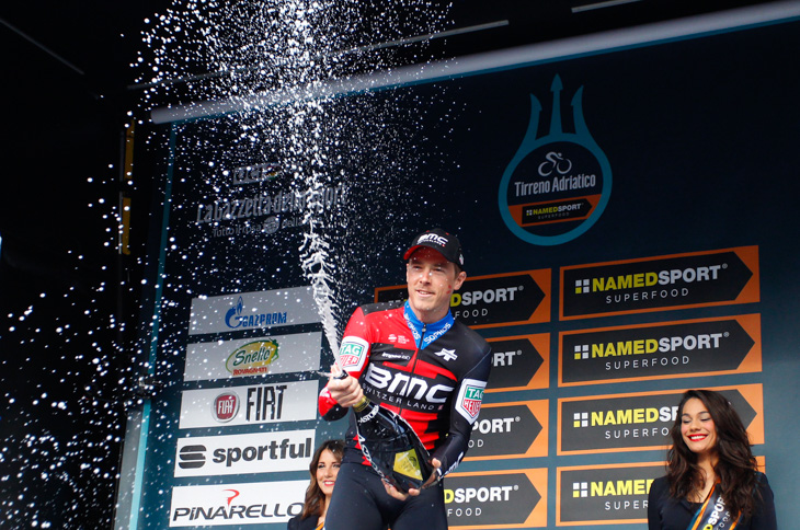 2年連続ステージ優勝を飾ったローハン・デニス（オーストラリア、BMCレーシング）