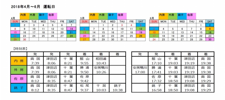 B.B.BASE時刻表