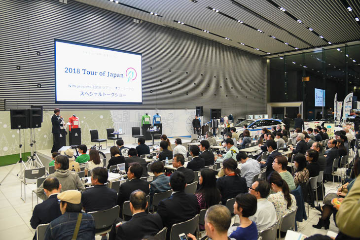 東京・恵比寿の「スバル・スター・スクエア」で開催されたツアー・オブ・ジャパン公式記者発表会