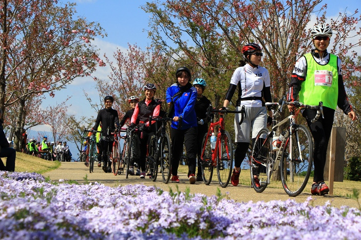 居心地のいい八代ふるさと公園を出発していきます