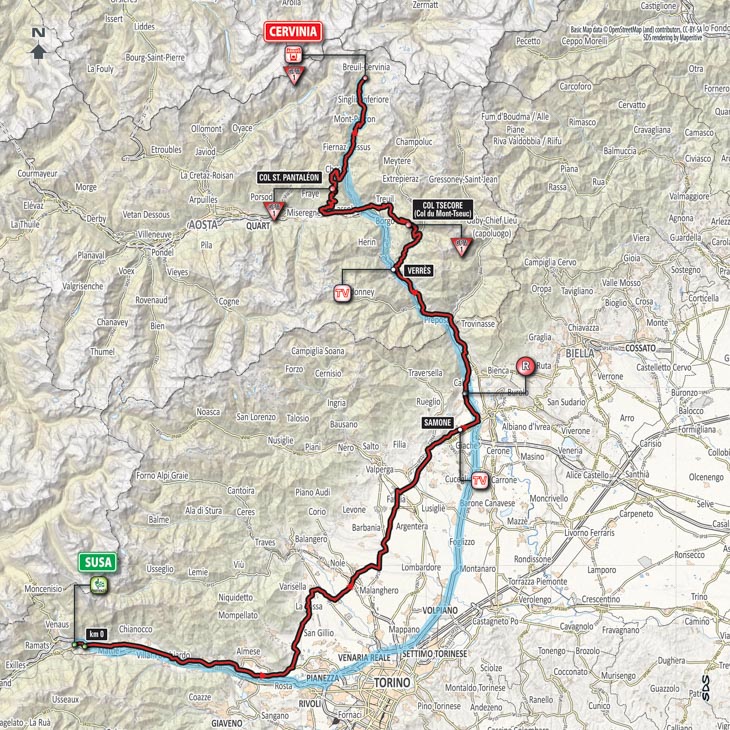 5月26日（土）第20ステージ　スーザ〜チェルヴィニア　214km　☆☆☆☆☆