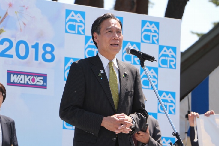 阿部知事「アルプス山脈一帯はしまなみ海道に劣らない魅力がある」