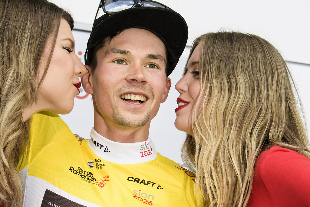 総合首位に立ったプリモシュ・ログリッチェ(スロベニア、ロットNLユンボ)