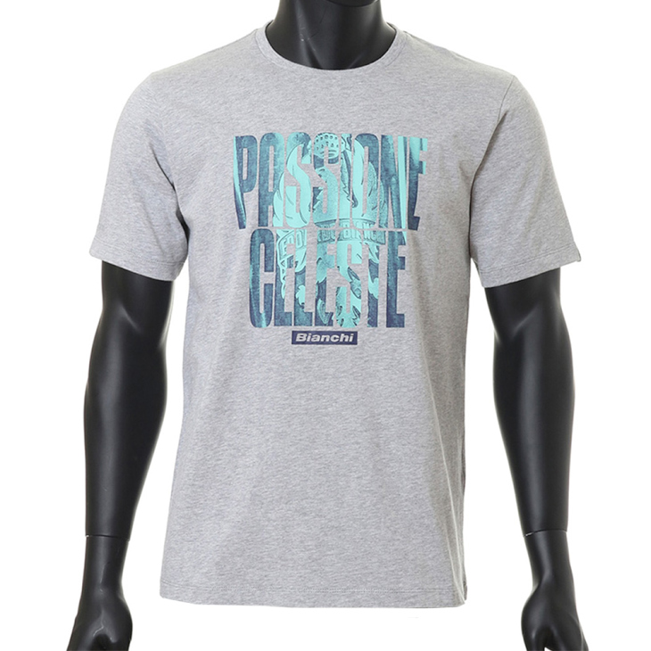 ビアンキ S/S T-SHIRTS(パッションTシャツ、グレー)
