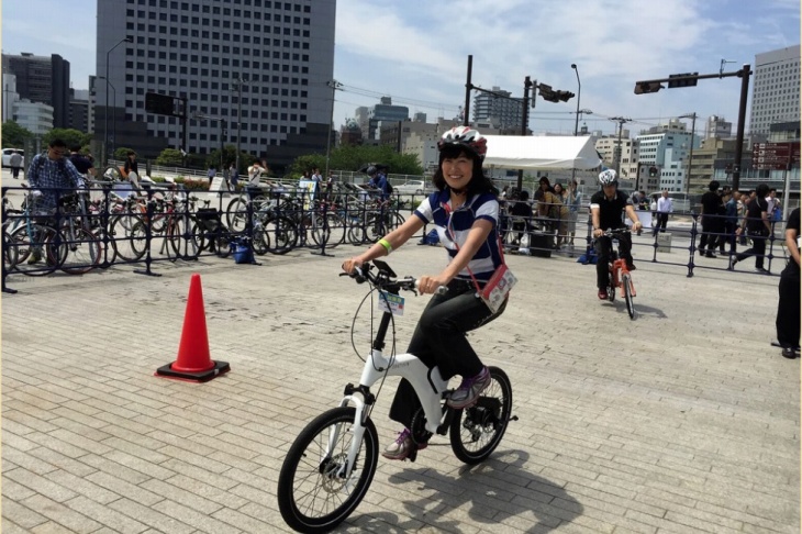 話題のE-bikeに試乗することが出来る