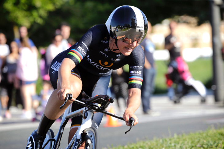2014年の個人TT世界王者リサ・ブレナウアー（ドイツ、ウィグル・ハイファイブ）はステージ3位