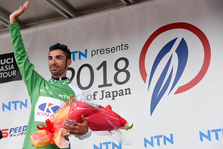 2018年のツアー・オブ・ジャパンで総合優勝に輝いたマルコス・ガルシア（キナンサイクリングチーム）
