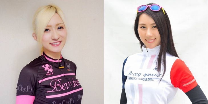 元ブリッツェンフェアリーの高坂美歩さんと小林愛里彩さんがフォトジェニックライドに同行