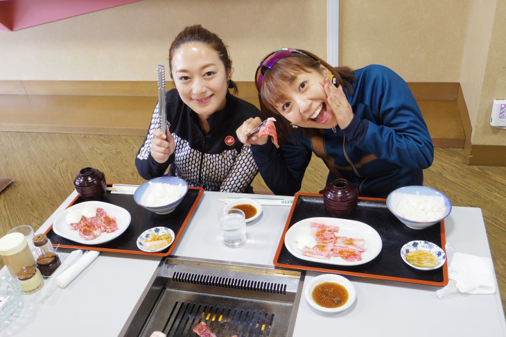 アフターパーティーでは焼肉の街北見で肉女子に変身!サガリが絶品です!