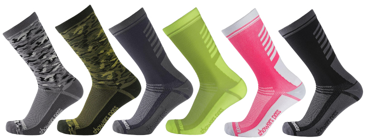 シャワーズ・パス Crosspoint Lightweigt Waterproof Socks（Camo GREY、CamoFOREST、GREY、NEON、PINK、BLACK）