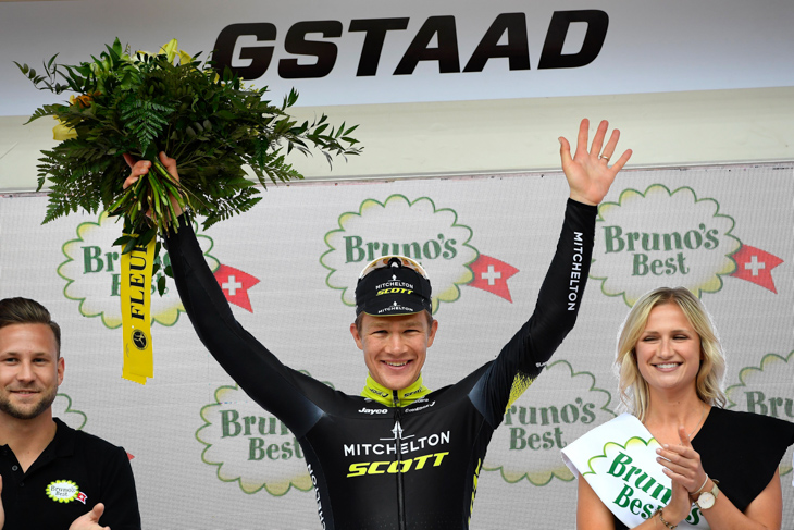 ステージ優勝を飾ったクリストファー・ユールイェンセン(デンマーク、ミッチェルトン・スコット)
