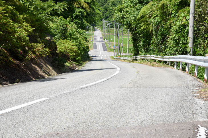 短距離のアップダウンが繰り返される区間