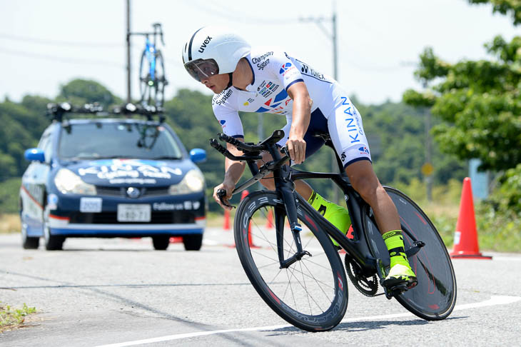 全日本タイムトライアル優勝の山本大喜（キナンサイクリングチーム）