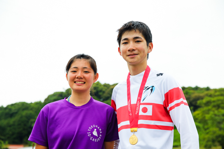 きょうだいでナショナルチャンピオンに輝いた石上優大（AVC AIX EN PROVENCE）と石上夢乃（横浜創学館高校）